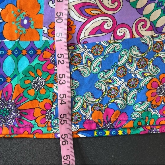 If She Loves Dress Women Small Maxi 70s Floral Cut Out Poppy Reversible  B29 - Picture 11 of 12